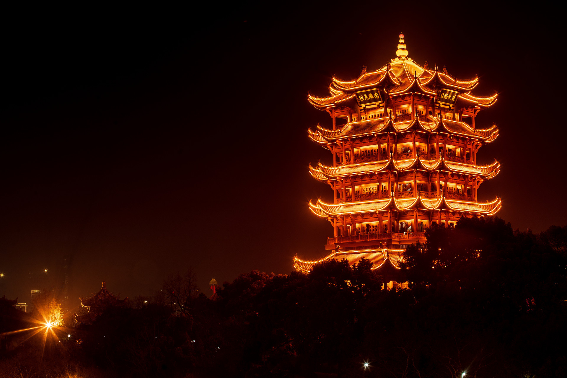 黄鹤楼夜景壁纸图片