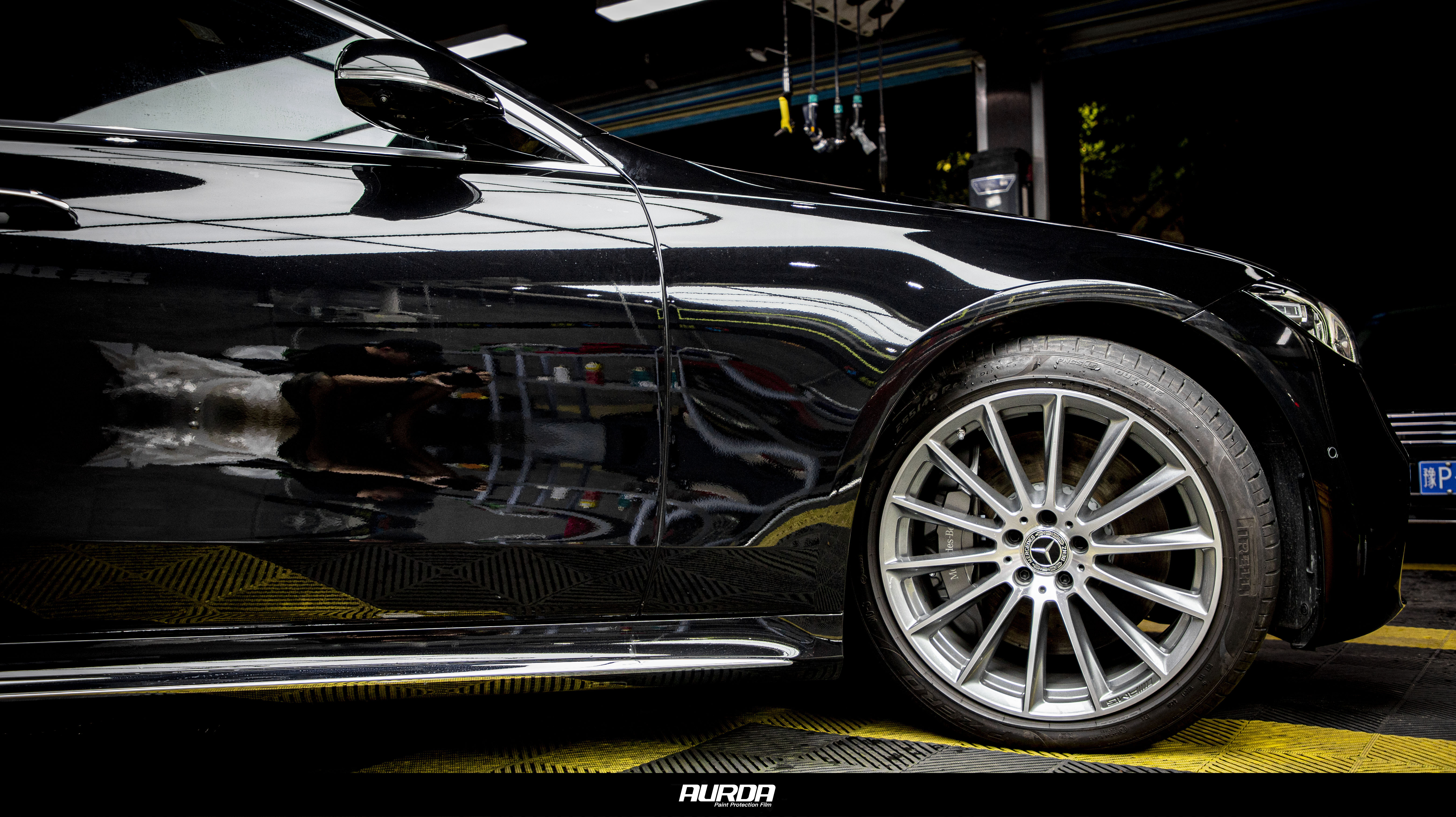 奔驰s450aurda艾锐隐形车衣